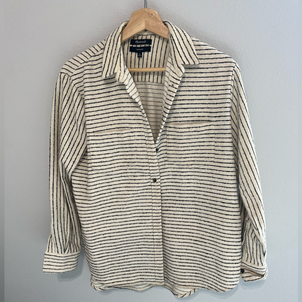 Madewell // Fleece Button Down // XS - Oversized